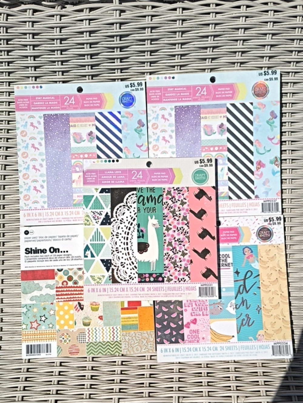 Craft Paper Pads Bundle || 6x6 || Summer Theme